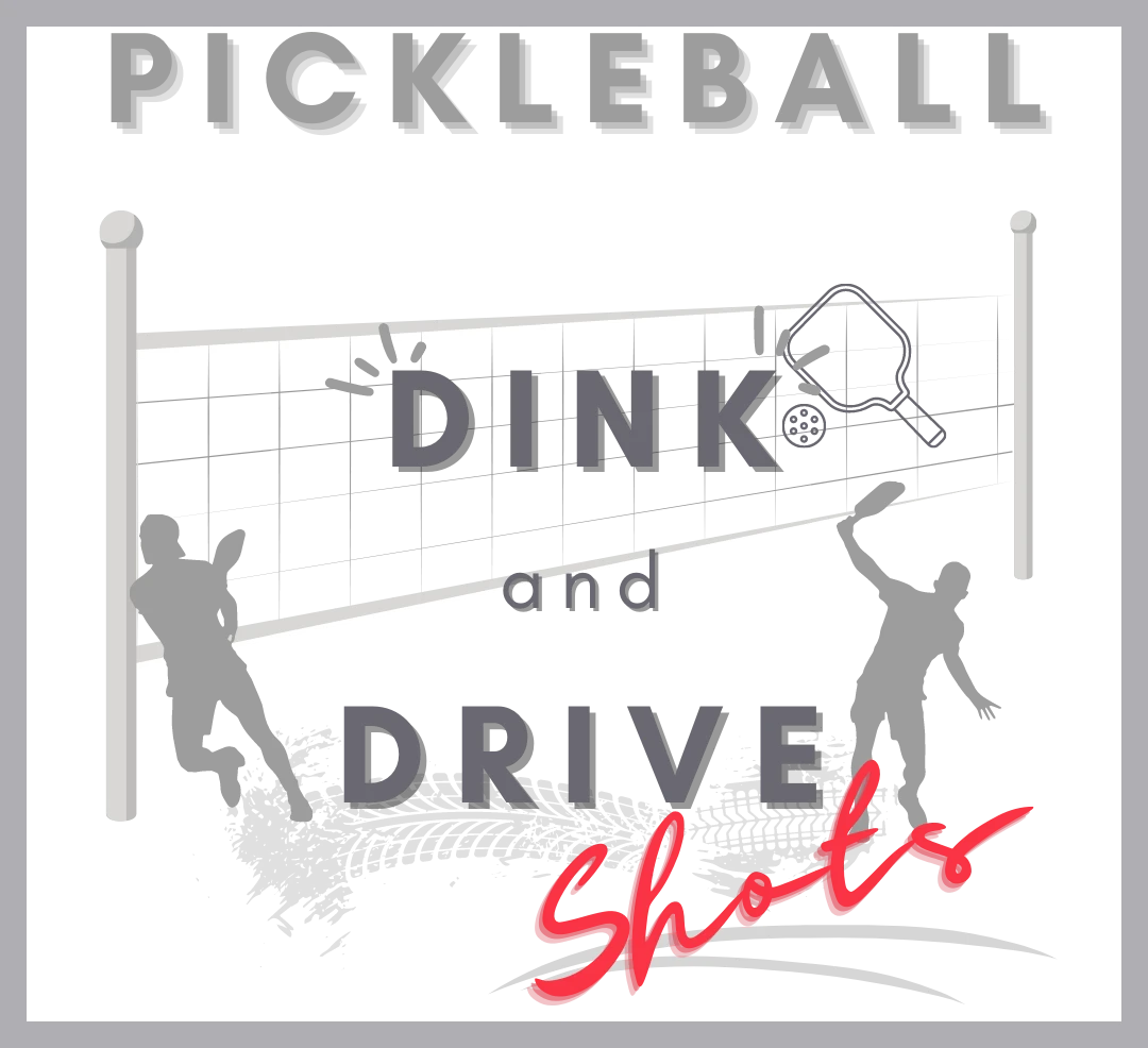 Playing in pickleball court